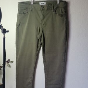 PAIGE Brigitte Sierra Green  Size 30